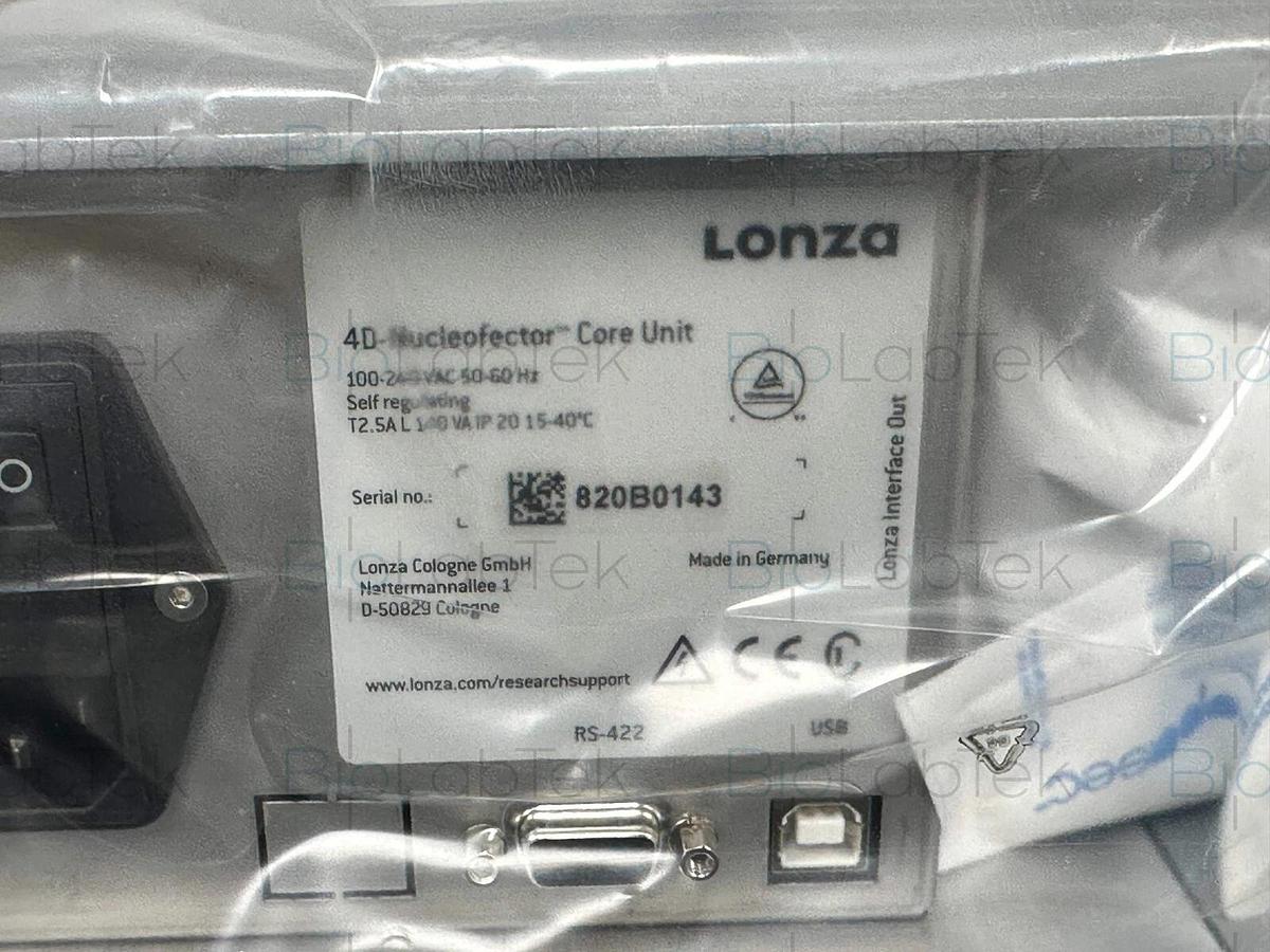 Used NEW Lonza 4D Nucleofector Nucleofection Transfection System Core Unit