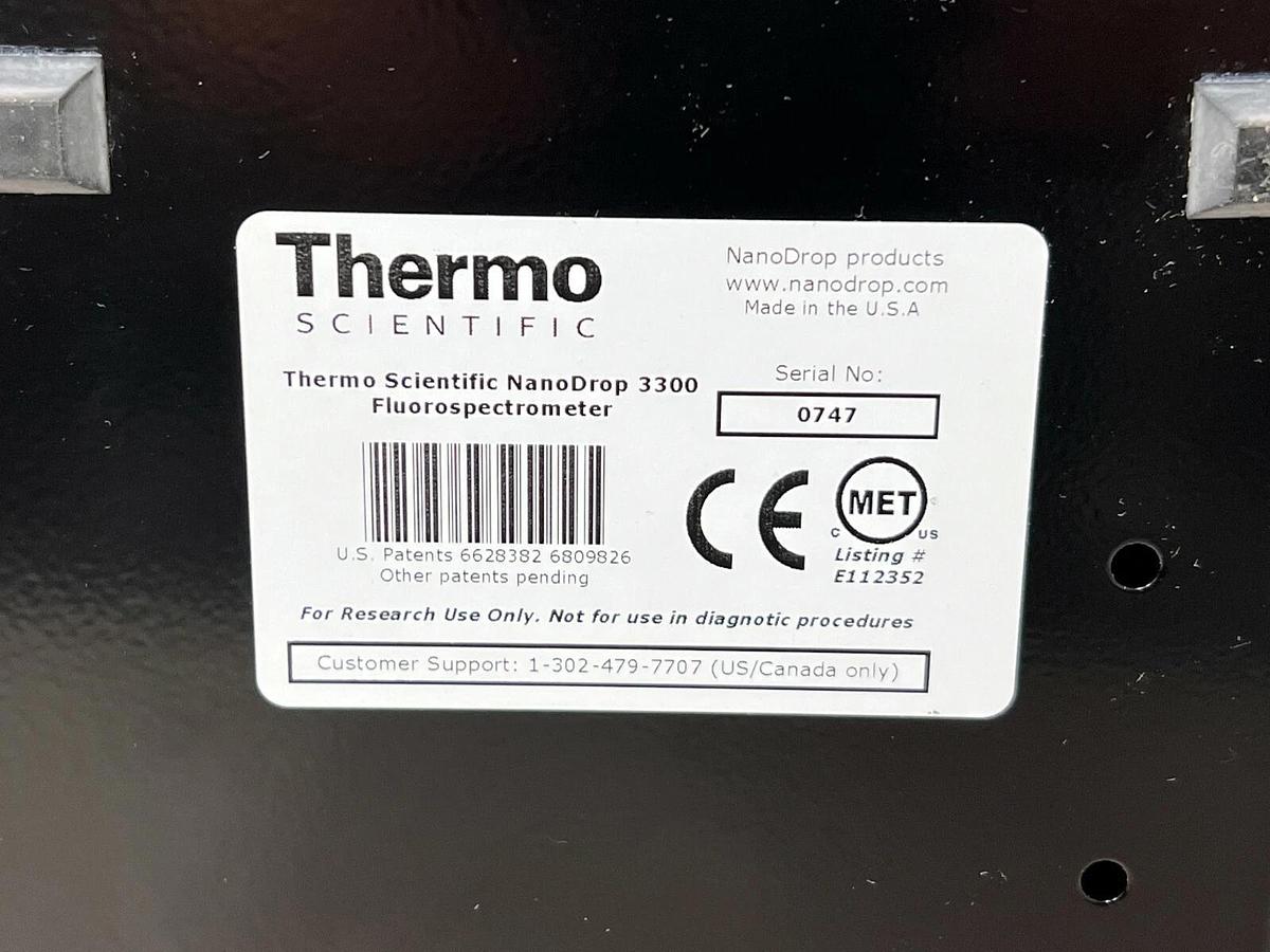 Used Thermo NanoDrop 3300 Fluorescence Fluorospectrometer Fluorometer
