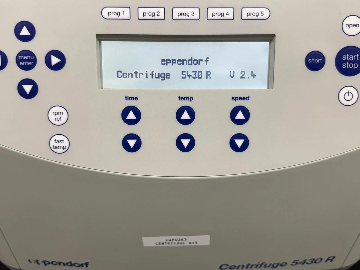 Used Eppendorf Centrifuge 5430R Refrigerated Centrifuge with A-2-MTP Plate Rotor