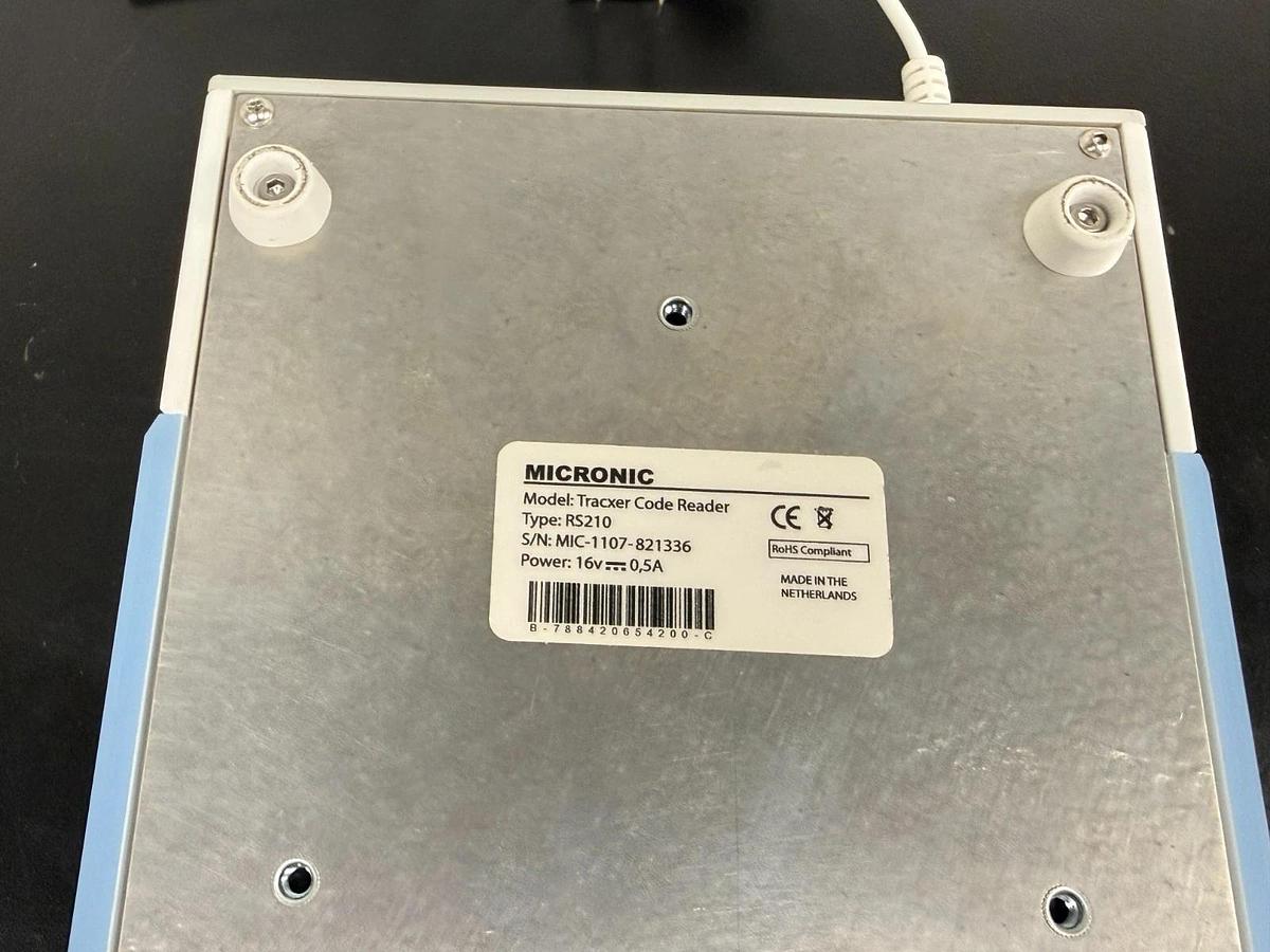 Used Micronic Tracxer Code Reader RS210 2D Tube Rack Scanner | Benchtop LIMS