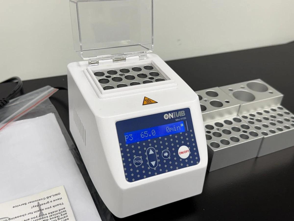 Used ONiLAB Mini H100 Dry Bath Incubator with 5 Heating Blocks