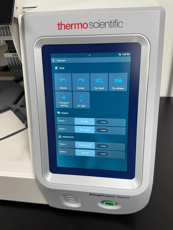 Used Thermo Scientific KingFisher Apex sample extraction purification system 96DW 96C