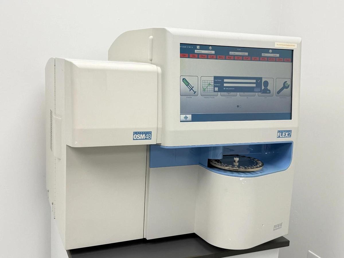 Used Nova Biomedical BioProfile FLEX2 Cell Culture Analyzer OSM48 | Osmolality CDV