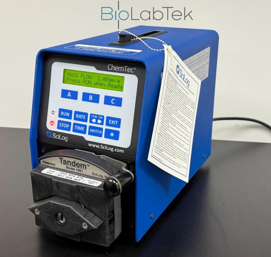 Parker SciLog ChemTec CP-120 peristaltic Metering pump w Tandem 1081 tube head