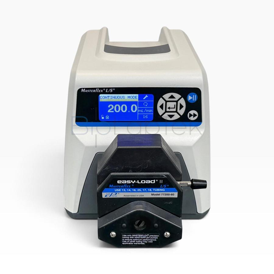 Used Cole-Parmer Masterflex L/S Digital Console Drive w/ Easy-Load II Pump Head
