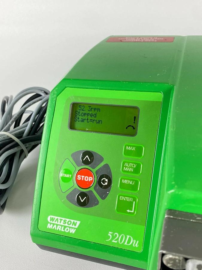 Used Watson Marlow 520DUN DRIVE 220RPM Peristaltic Process Pump w/ Pumphead NEMA 4X