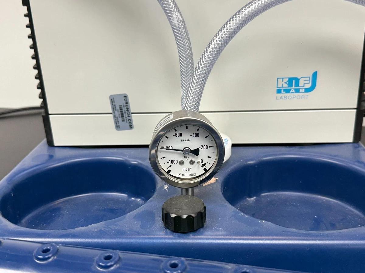 Used KNF LABOPORT Diaphragm Vacuum Pump System w/ Vactrap & Manifold | Aspiration