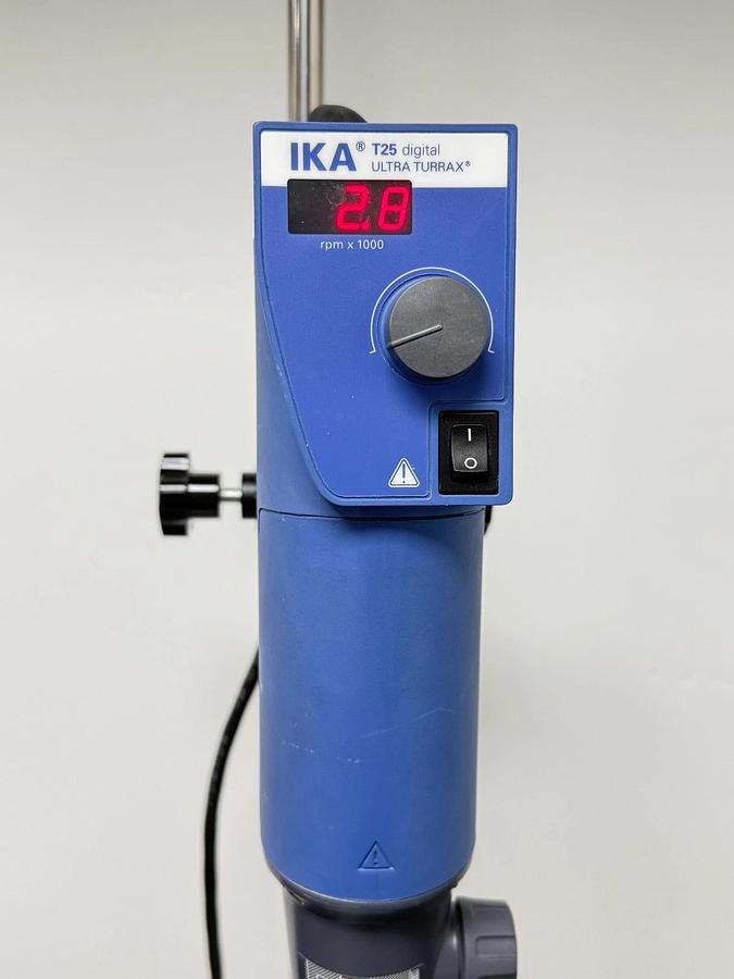 Used IKA T25 Digital ULTRA-TURRAX Homogenizer Disperser with 10-1500ml Tool & Stand