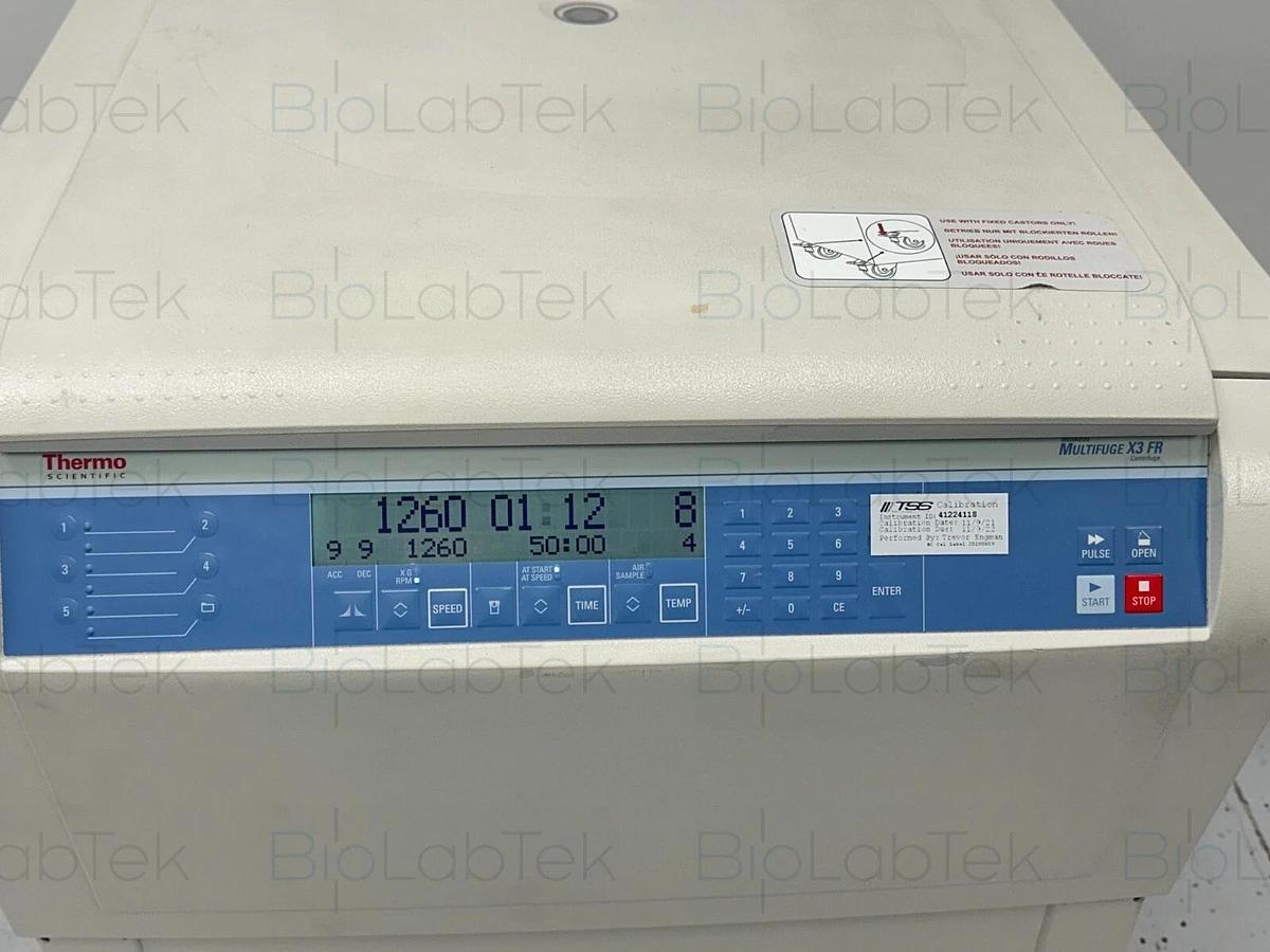 Used Thermo Heraeus Multifuge X3 FR floor centrifuge +Highplate 6000 Microplate Rotor