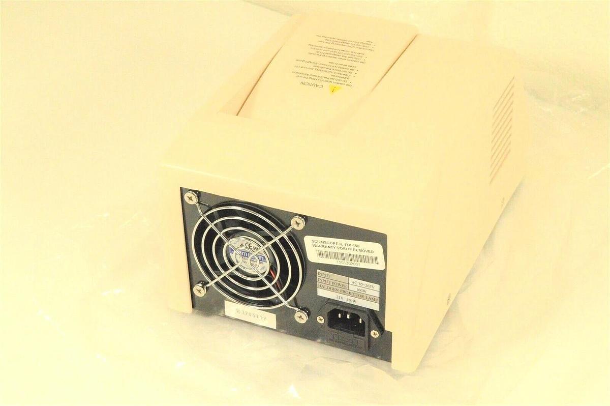 Used Scienscope IL-FOI-150 plus Halogen Fiber Optic Microscope illuminator H9