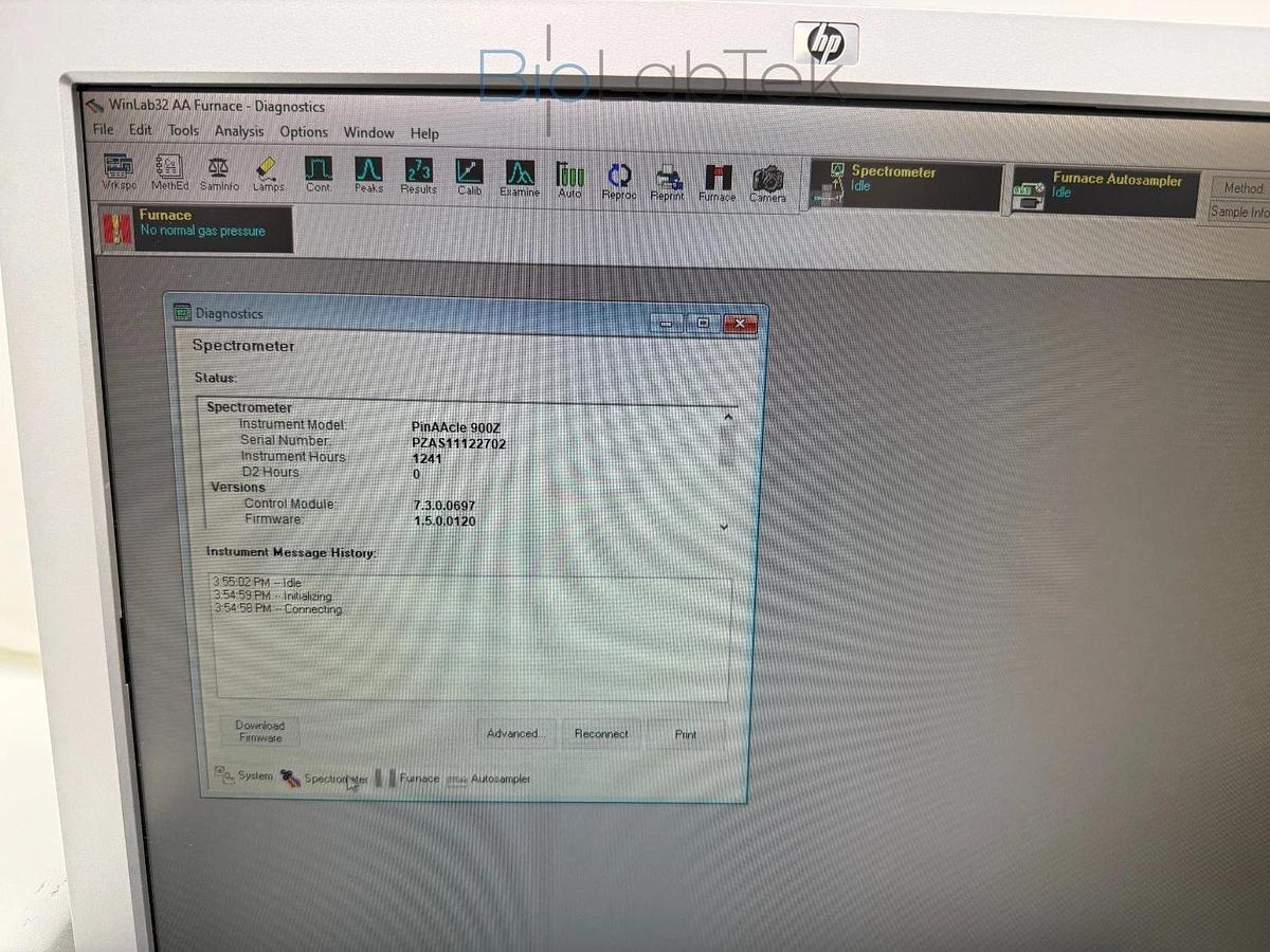 Used Perkin Elmer PinAAcle 900Z Atomic Absorption Spectrometer