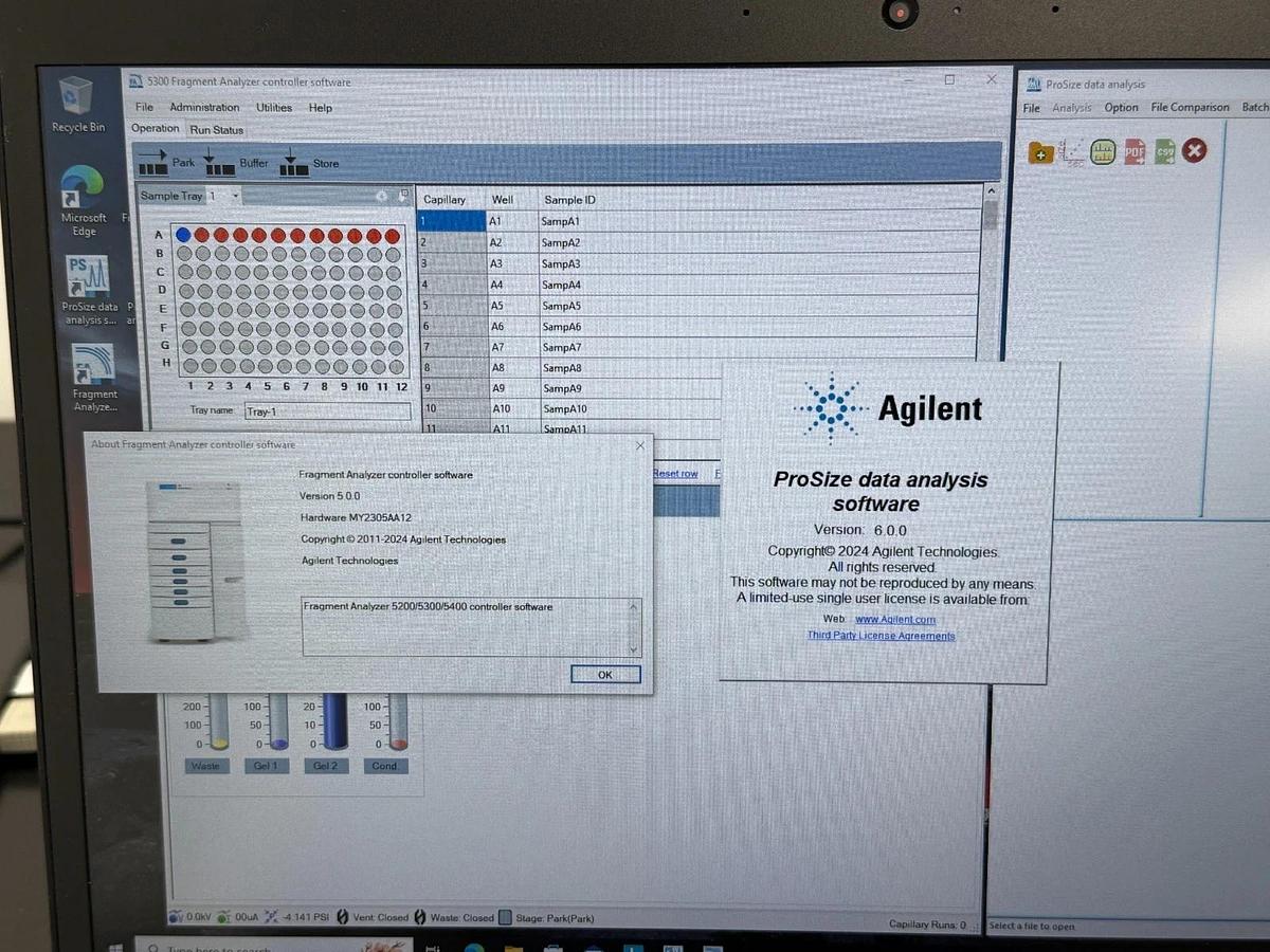 Used Agilent 5200 Fragment Analyzer CE system 2023 for 12 Capillary array
