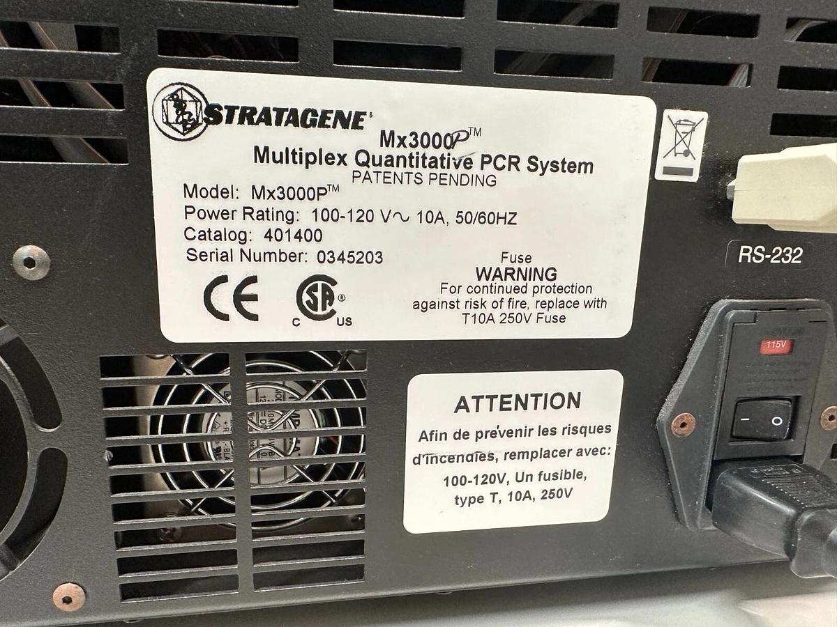 Used Agilent Stratagene Mx3000p multiplex quantitative real-time qPCR system