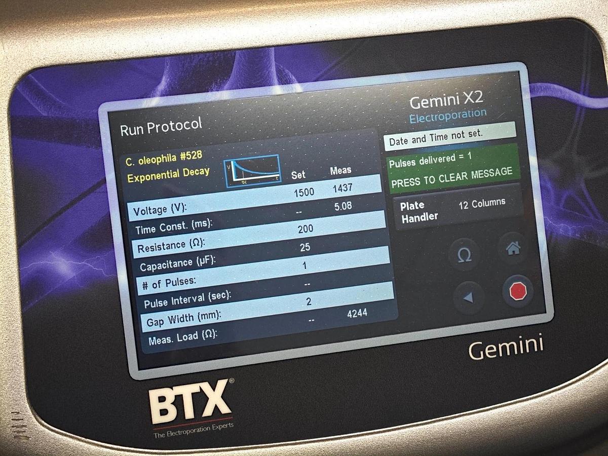 Used BTX Gemini X2 Twin Wave Electroporator with Safety Dome
