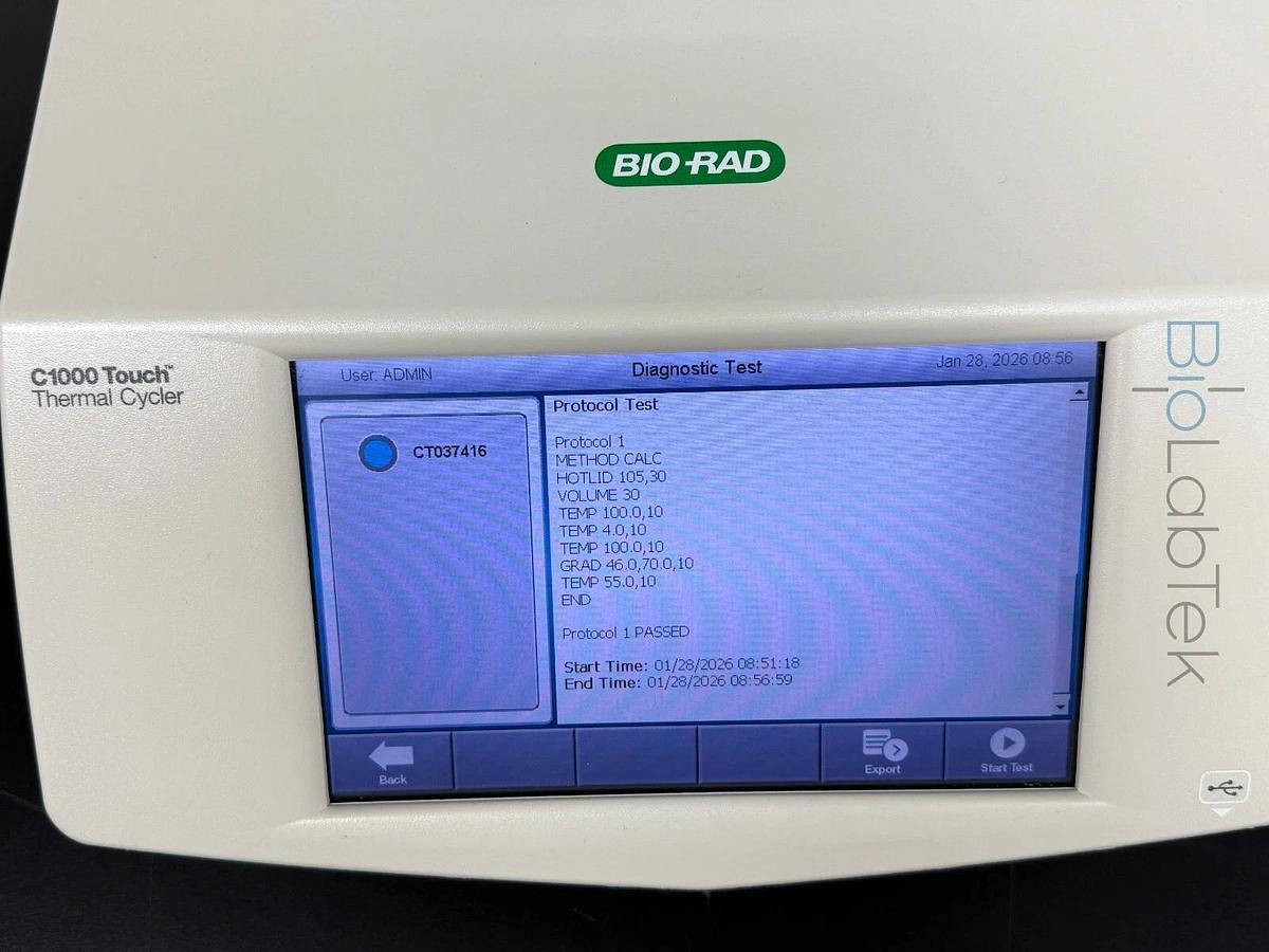 Used Bio-Rad C1000 Touch PCR Gradient Thermal Cycler with 96 well Fast module block