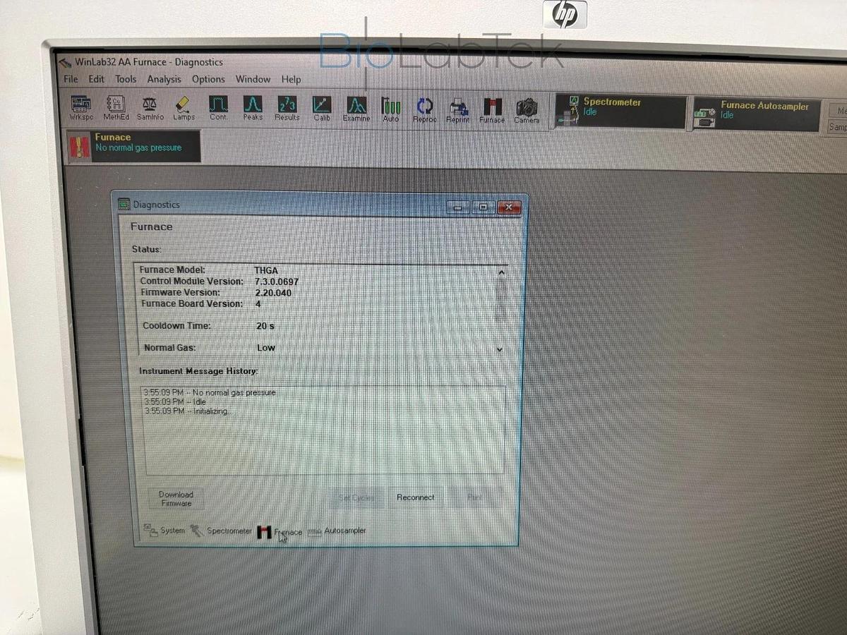 Used Perkin Elmer PinAAcle 900Z Atomic Absorption Spectrometer