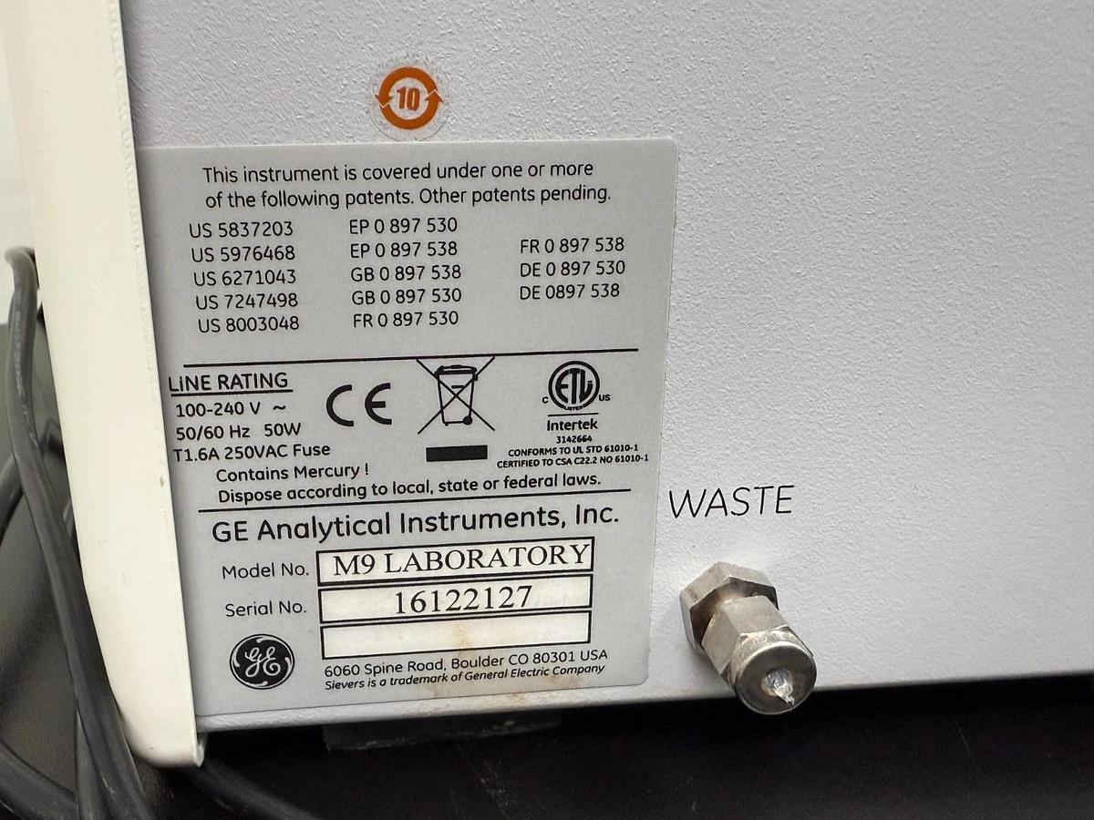 Used Veolia Suez GE Sievers M9 Lab TOC Analyzer with autosampler