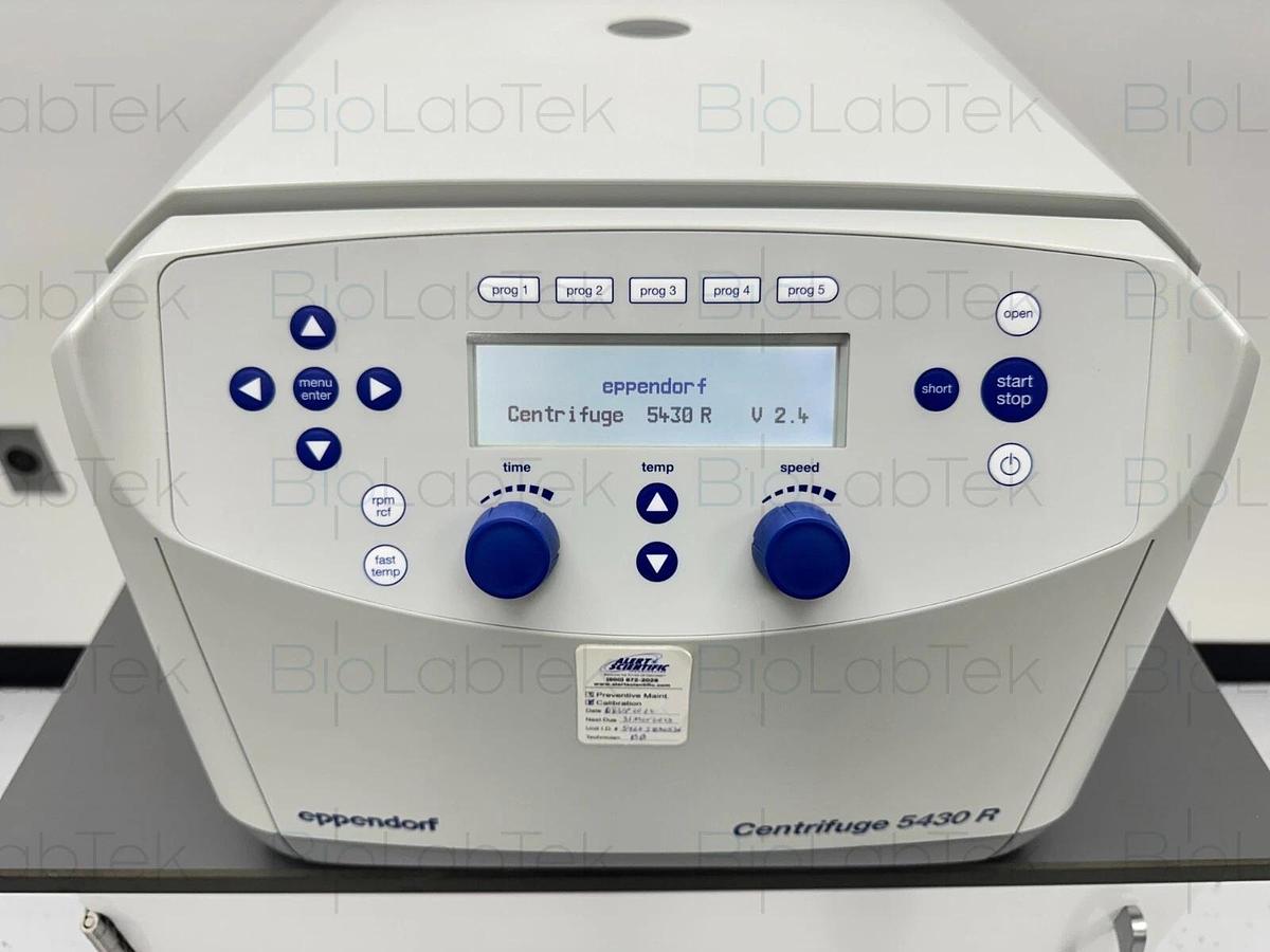 Used Eppendorf 5430R refrigerated centrifuge with rotor FA-45-48-11