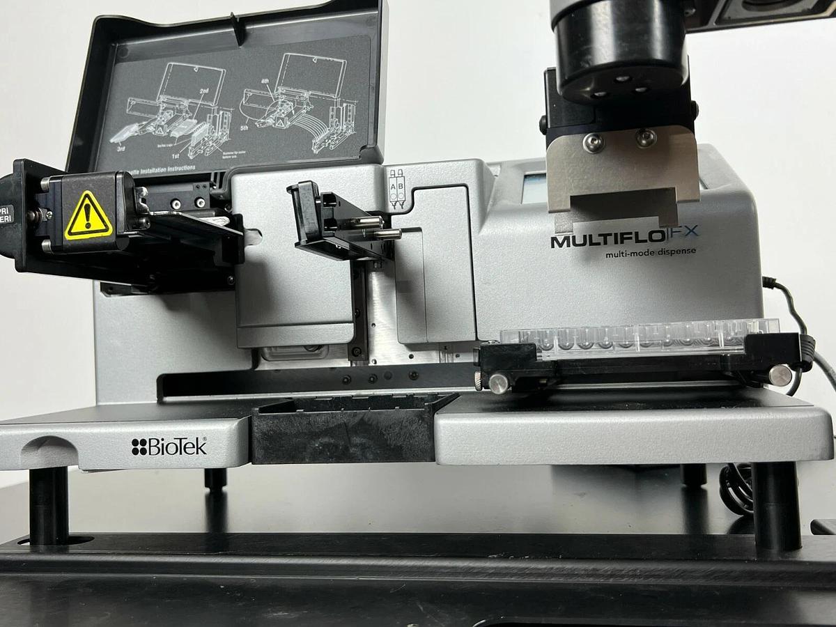 Used BioTek MultiFlo FX touch MFXP Microplate Reagent Dispenser w/BioStack3 Stacker