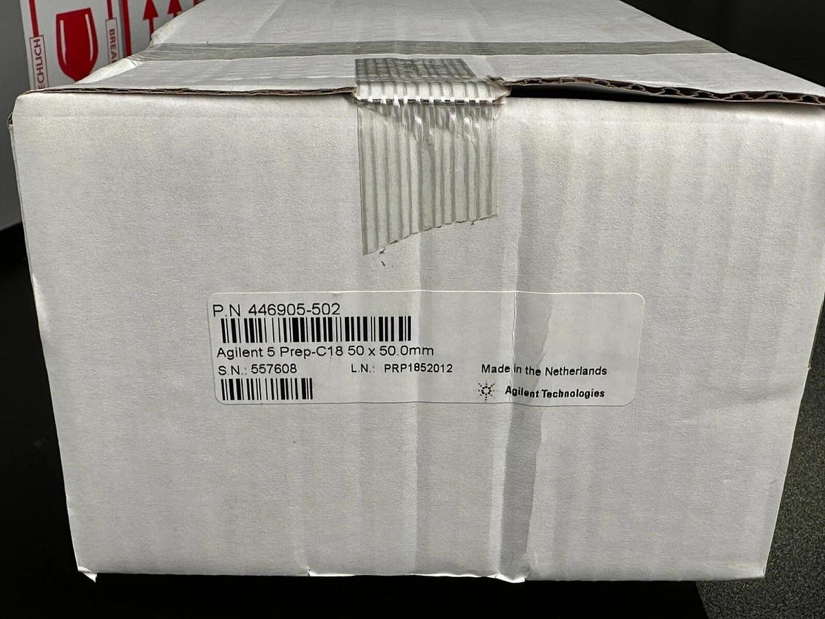 Used NEW Agilent HPLC Column Prep-C18 100a 5µm 50x50mm 446905-502