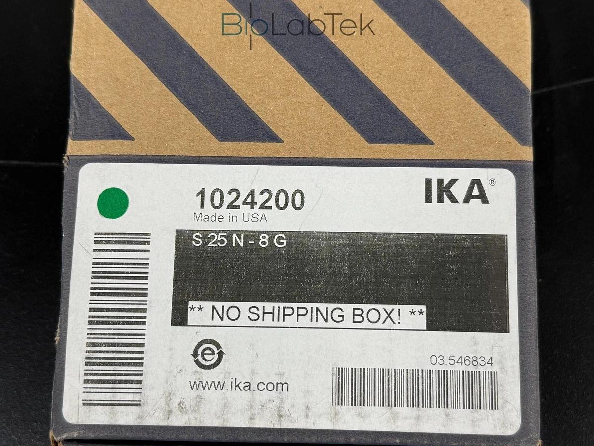 Used New IKA S25N-8G 8mm dispersing element tool for T25 disperser homogenizer 1-50ml