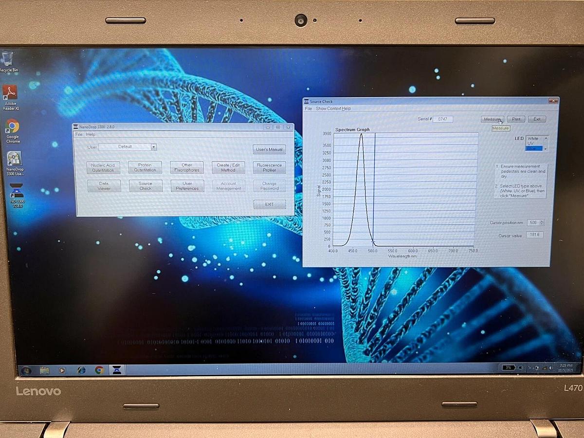 Used Thermo NanoDrop 3300 Fluorescence Fluorospectrometer Fluorometer