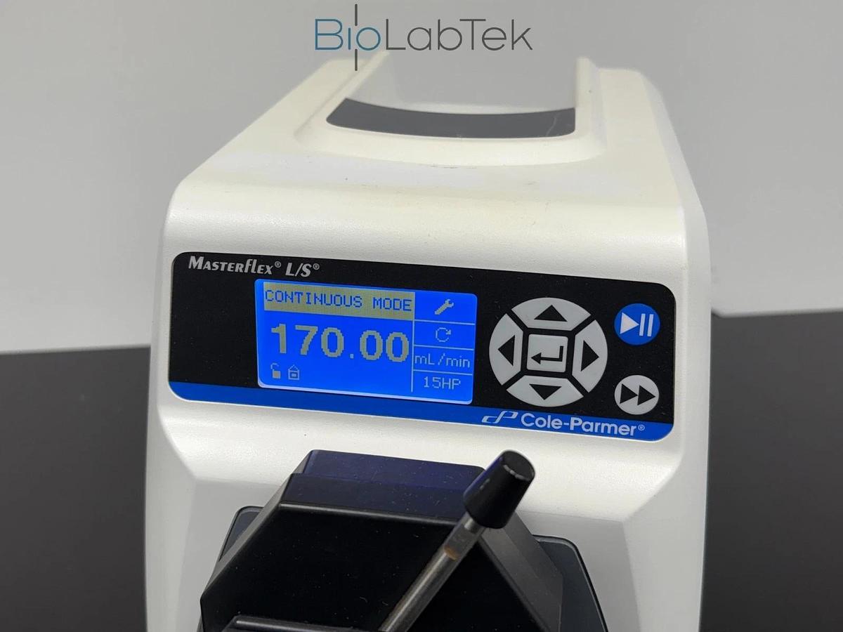 Used Cole-Parmer Masterflex L/S Peristaltic Tube Pump with 2 easy-load heads