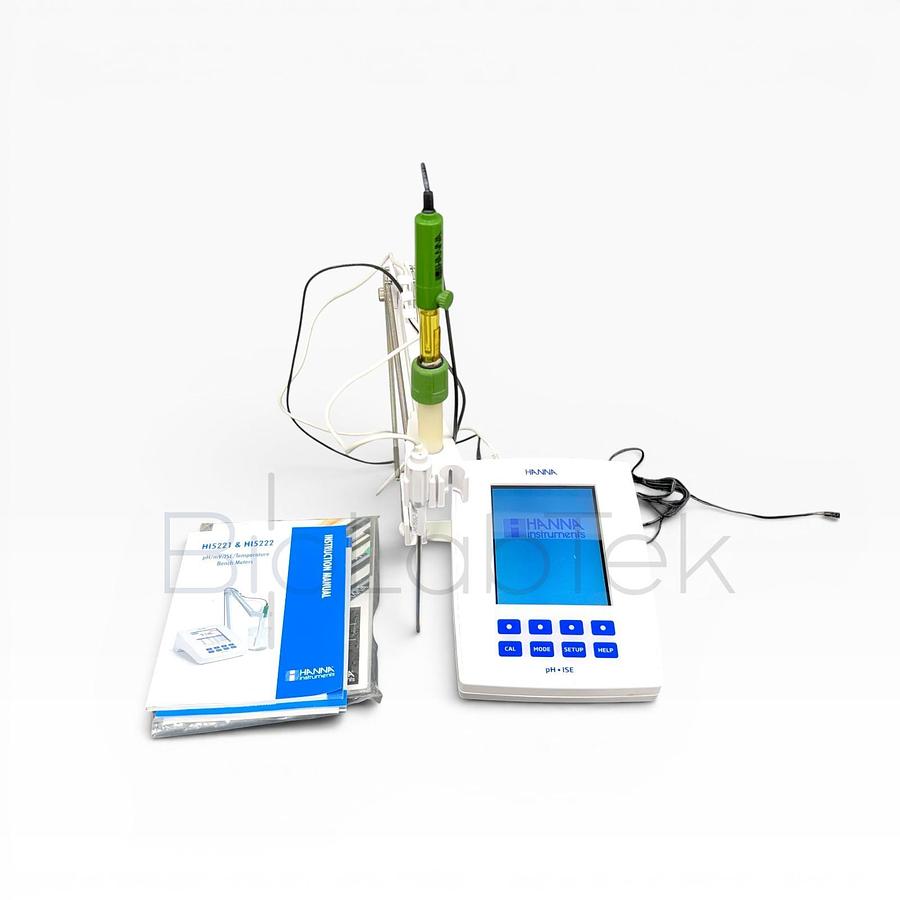 Used Hanna HI5222 Benchtop pH ISE Meter Laboratory Tester
