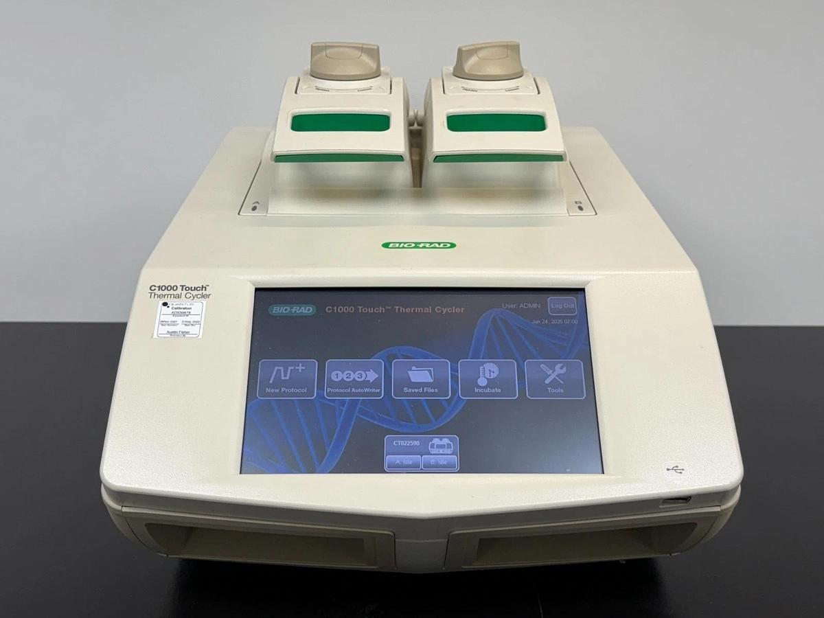 Used Bio-Rad C1000 Touch PCR Thermal Cycler w/ dual 48-well fast reaction block