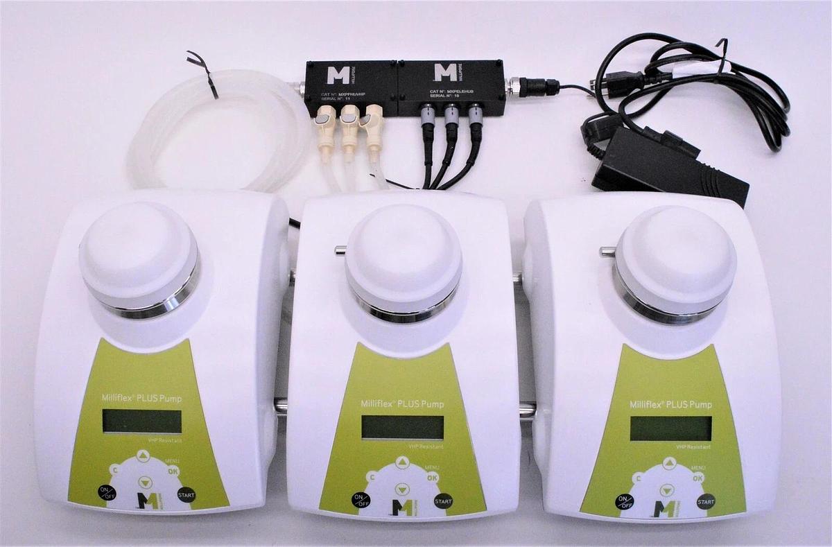 Used 3x set Millipore Milliflex plus VHP resistant pump MXPPLUVHP w/Warranty