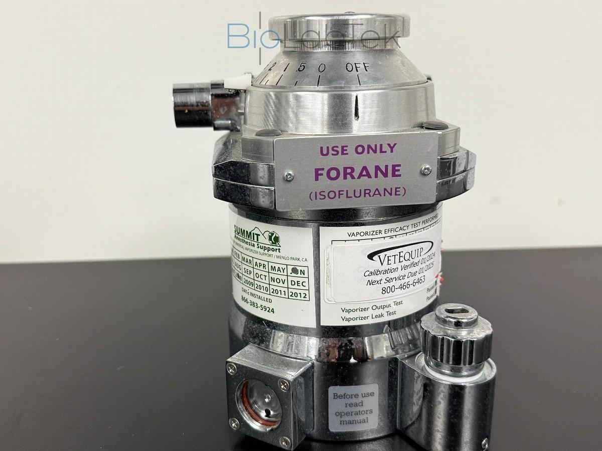 Used VetEquip Vaporizer Anesthesia isoflurane vaporizer unit
