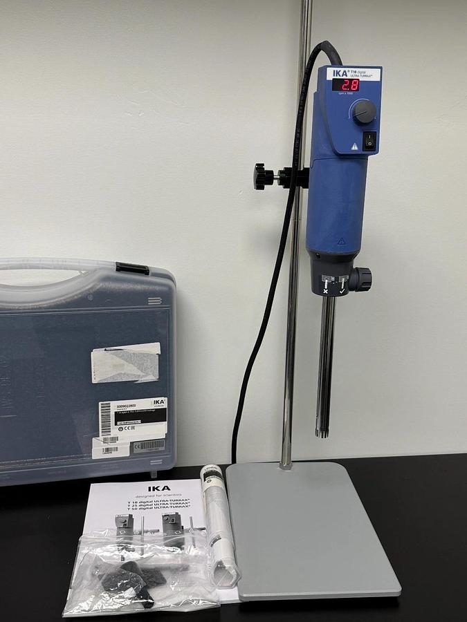 Used IKA T18 Digital ULTRA-TURRAX Homogenizer Disperser 220-240V | 10-1,500ml Tool