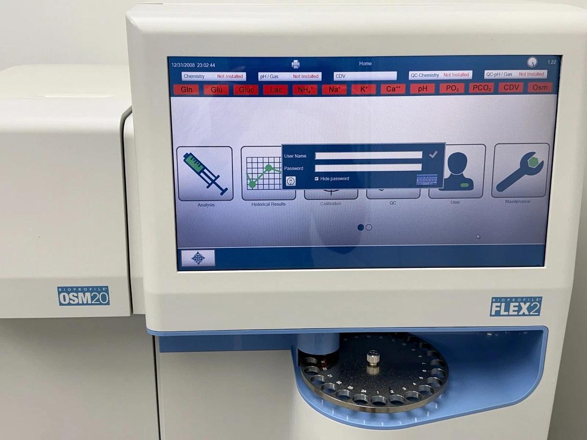 Used Nova Biomedical BioProfile FLEX2 Cell Culture Analyzer OSM20 | Osmolality CDV