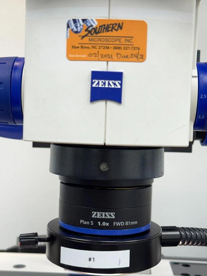 Used Zeiss SteREO Discovery.V8 Stereo Zoom Microscope | Plan S 1.0x Schott CL 1500
