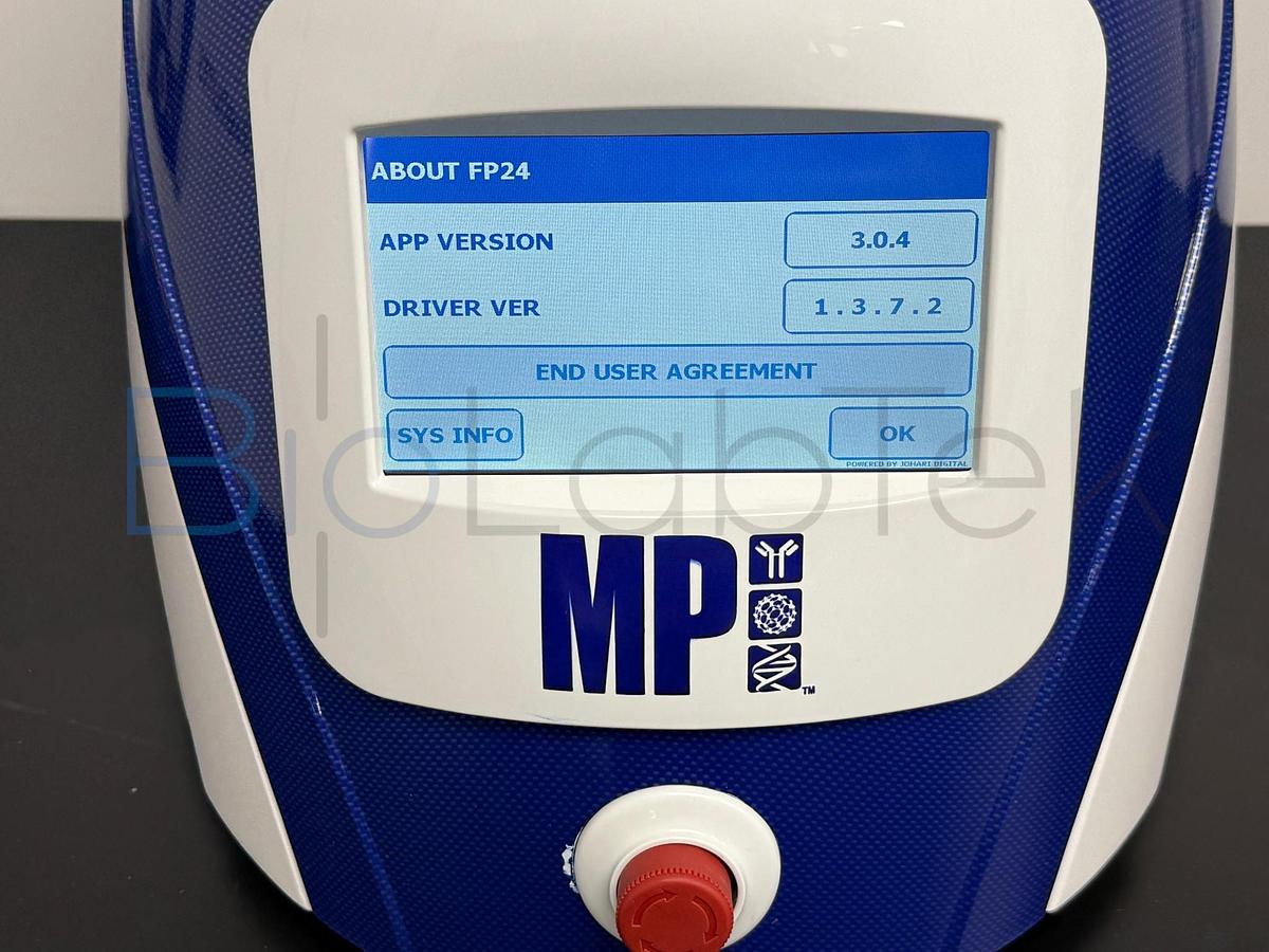 Used MP Biomedicals FastPrep-24 5G Sample Preparation System | Bead Beater 24 x 2 mL