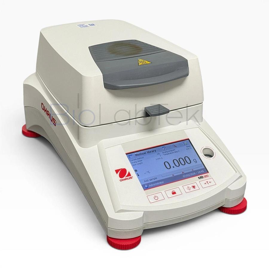 Used Ohaus MB120 Moisture Analyzer | Halogen Heating, 120g x 0.001g Benchtop