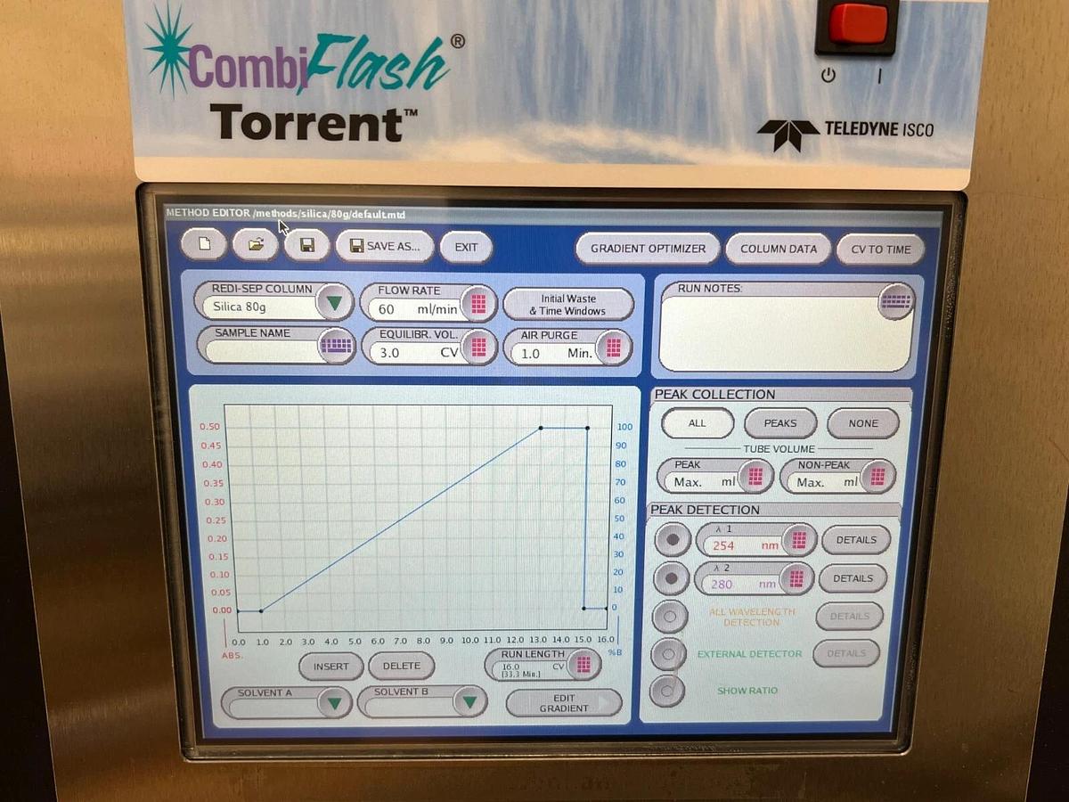 Used Teledyne CombiFlash Torrent Purification System +sample collector load frac pump