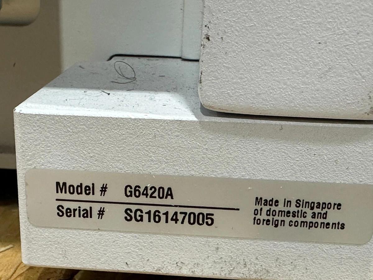 Used Agilent 6420 Triple Quad Clinical LC/MS Spectrometer / HPLC / PC Setup