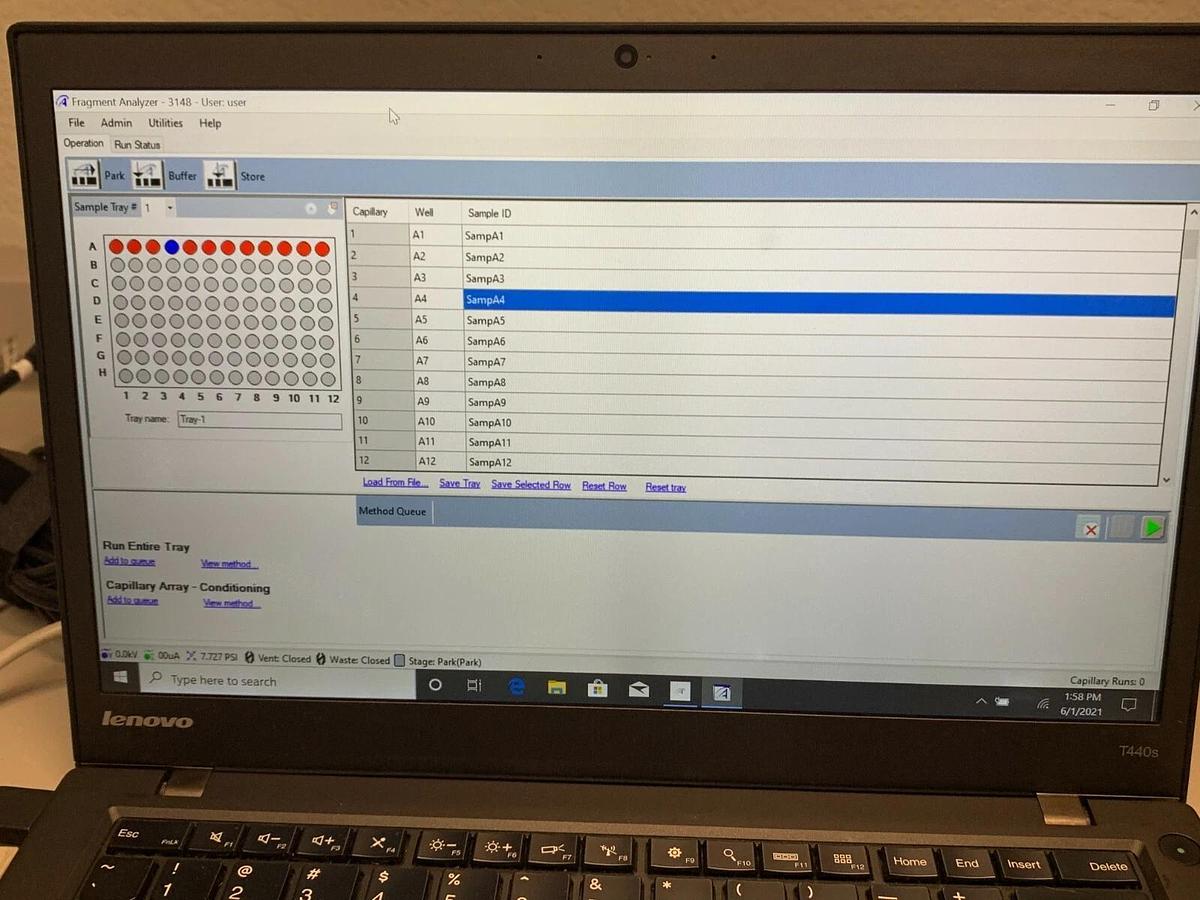 Used AATI Advanced Analytical Agilent Fragment Analyzer Automated CE System
