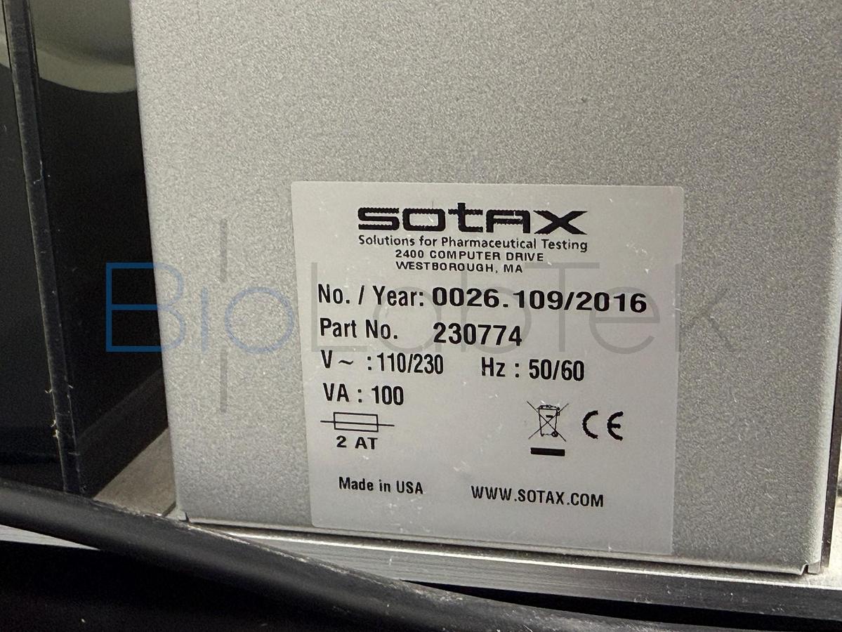 Used SOTAX Pharmatron FT 2 Friability Tester | Tablet Testing Single Drum