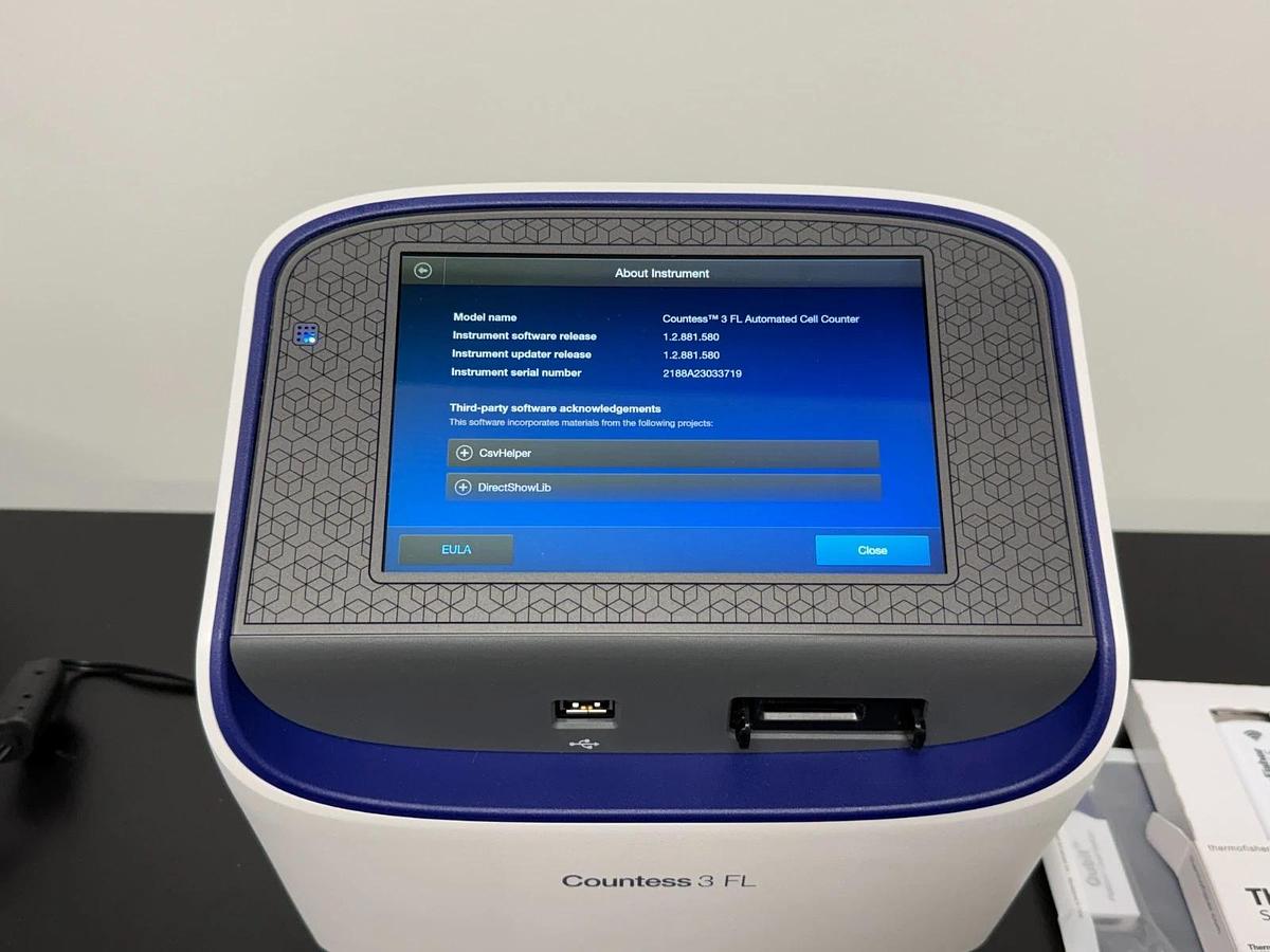 Used Invitrogen Countess 3 FL Automated Cell Counter | GFP & TX Red EVOS Light Cubes