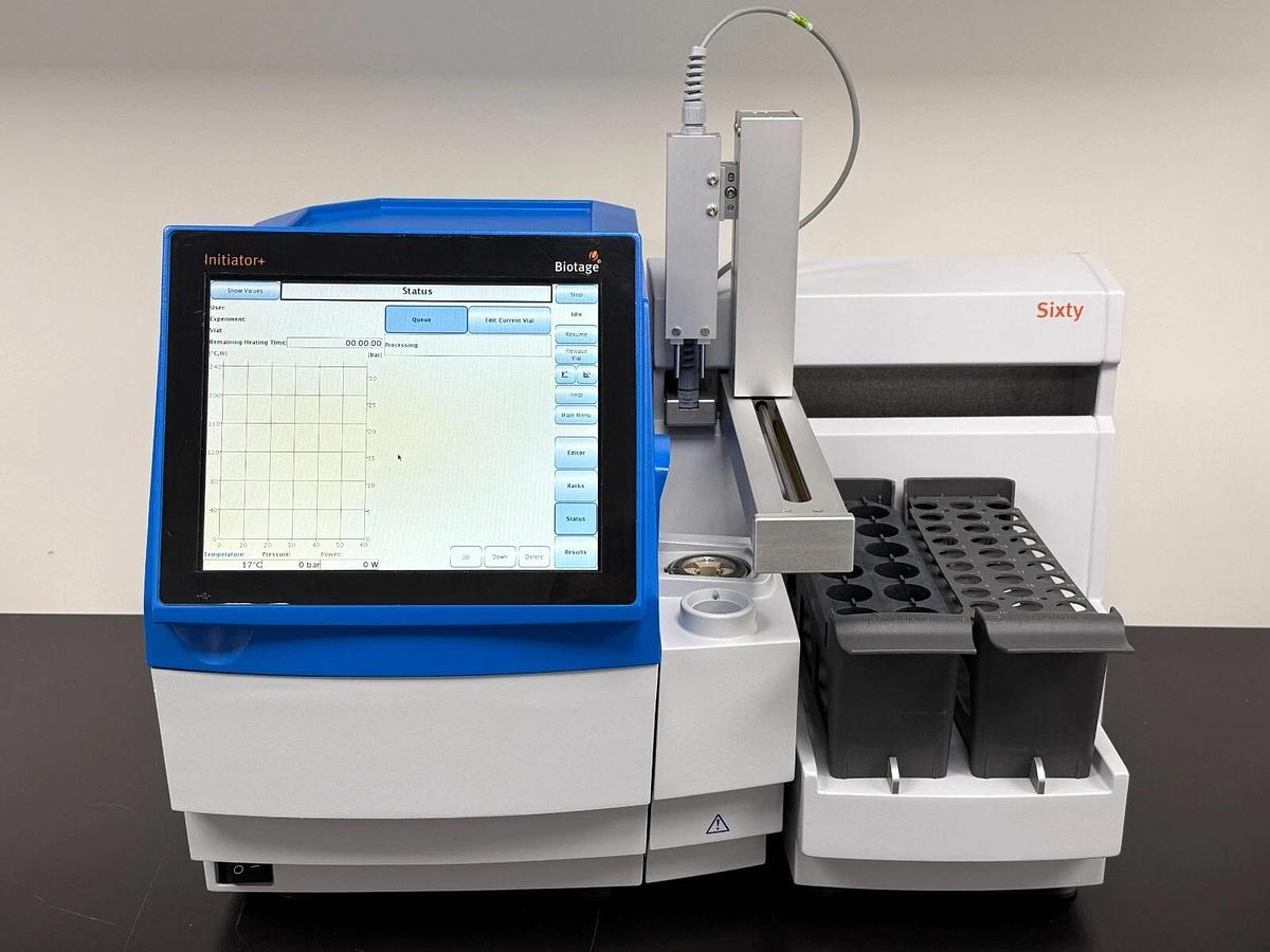 Used Biotage Initiator+ plus Microwave Synthesizer & robot sixty