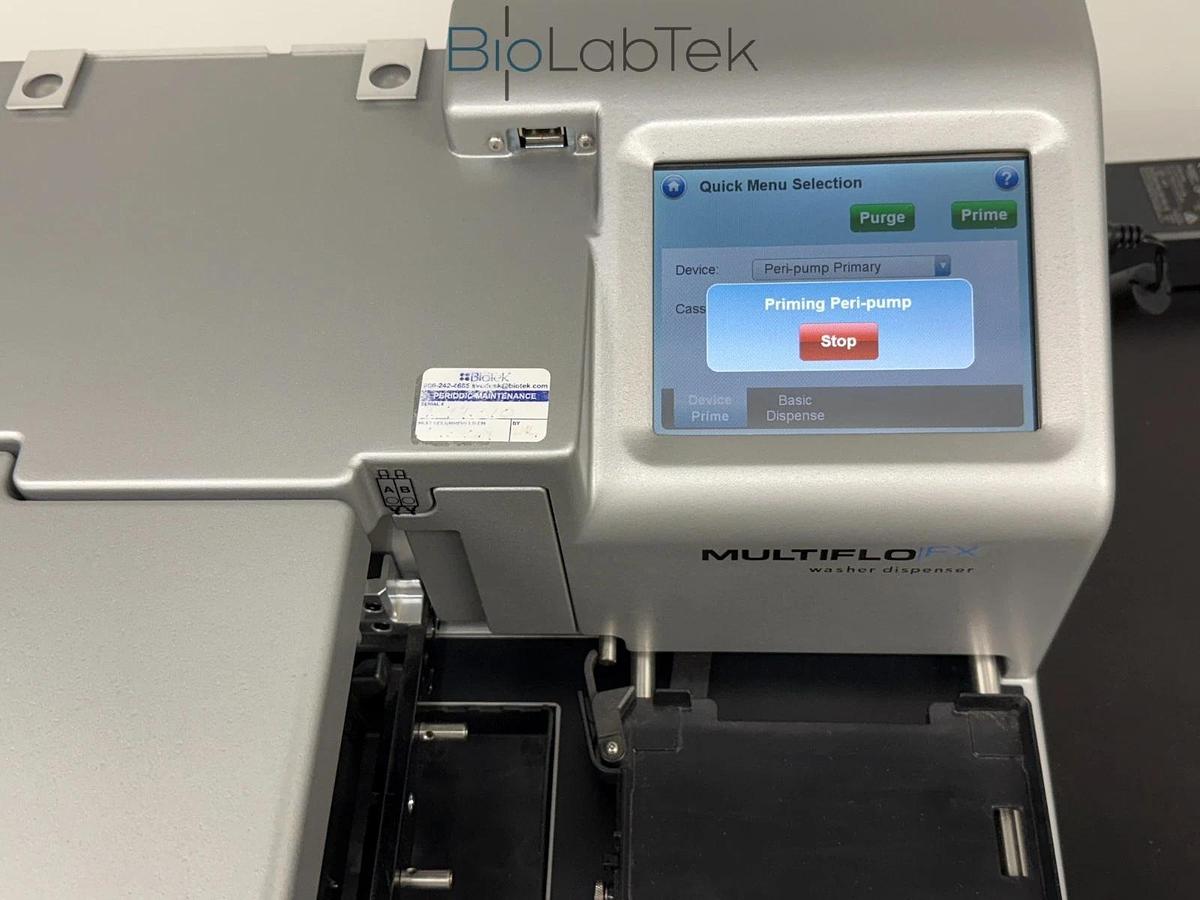 Used BioTek MultiFlo FX touch MFXP Microplate Reagent Dispenser