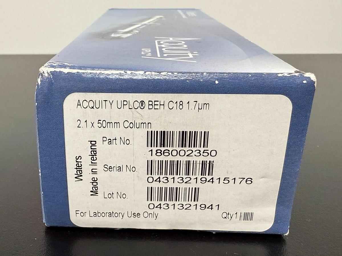 Used New sealed Waters Acquity UHPLC column BEH C18 1.7um 2.1x50mm 186002350