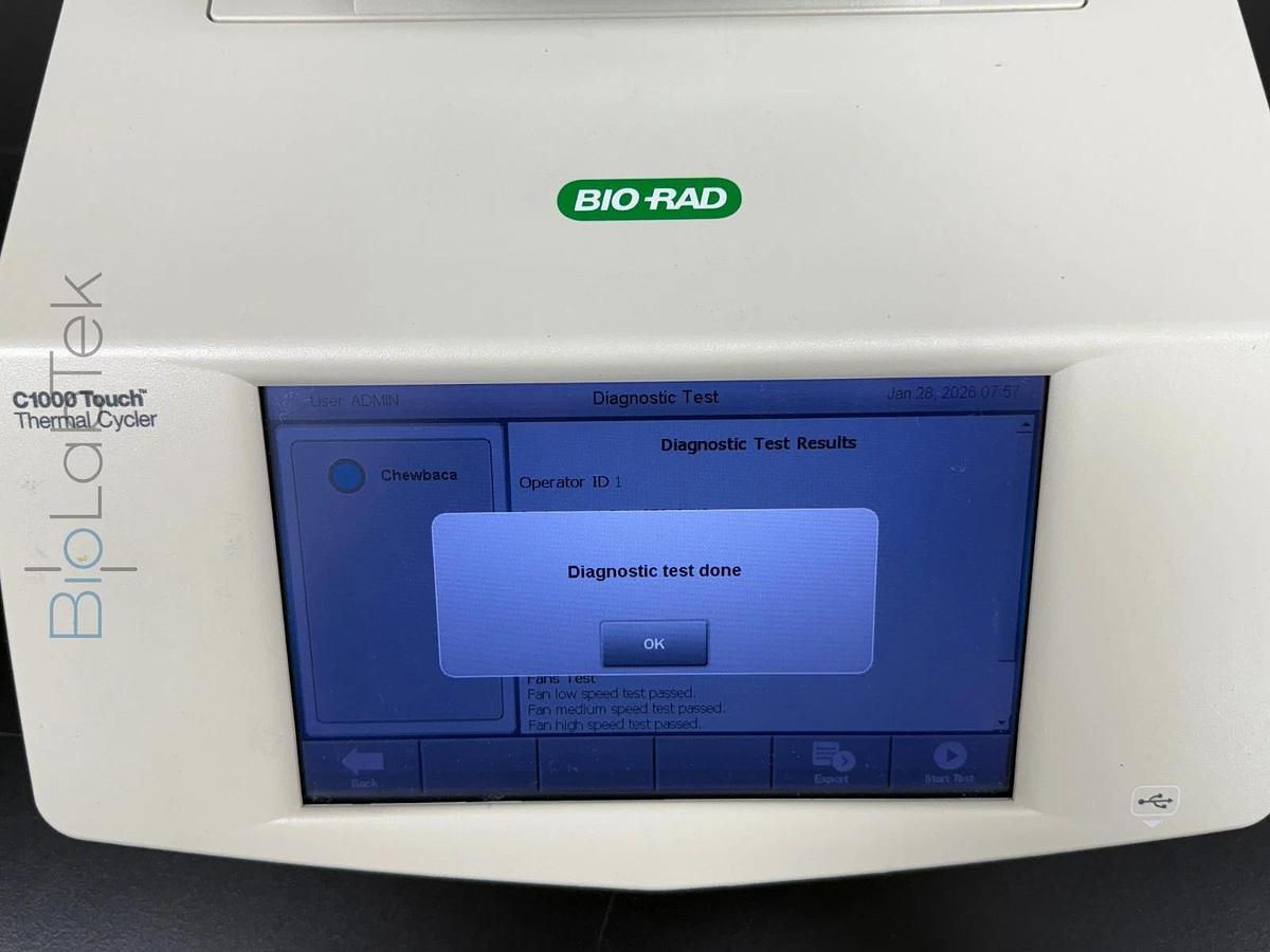 Used Bio-Rad C1000 Touch PCR Gradient Thermal Cycler with 96 well Fast module block