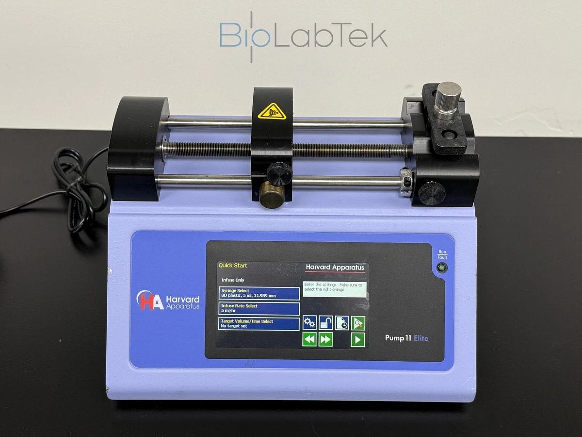 Used Harvard Apparatus touch dual Infusion syringe pump 11 elite