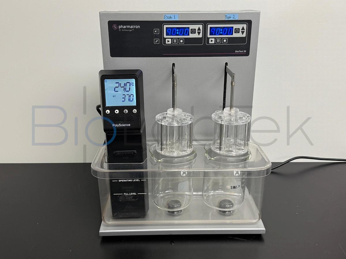 Used SOTAX Pharmatron DisiTest 20 Disintegration Tester | 2-Station with Heater
