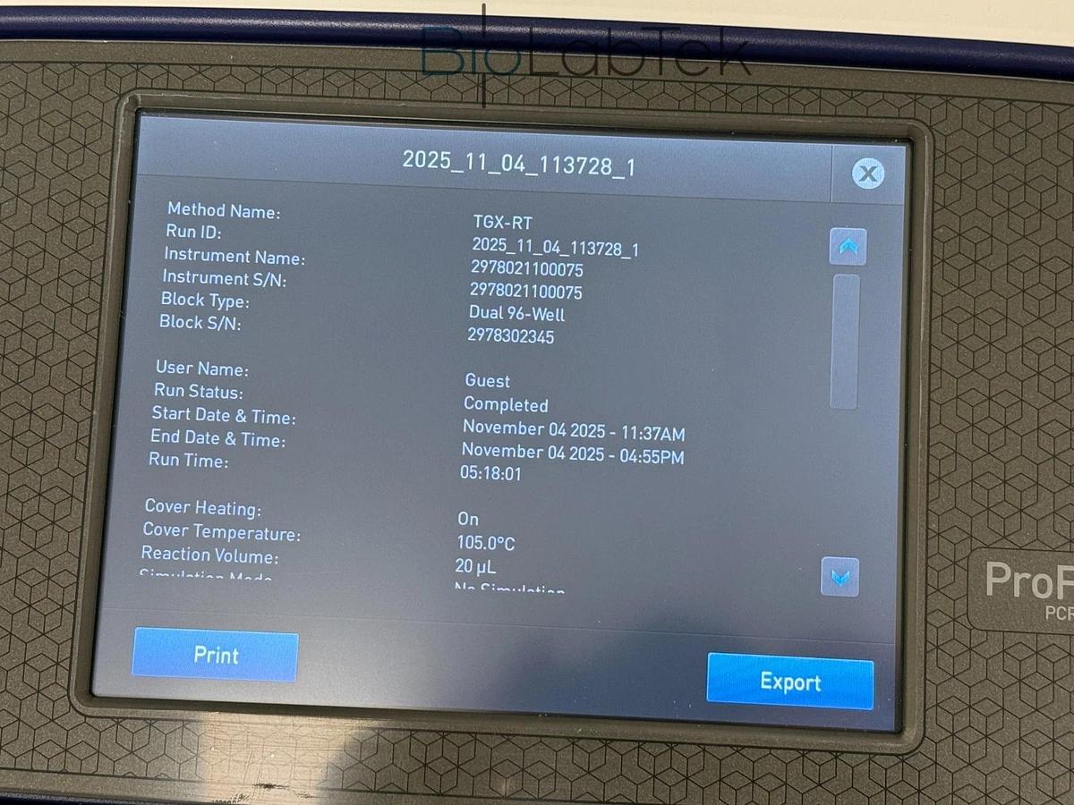 Used 2021 Thermo Applied Biosystems ProFlex PCR system with dual 2 x 96-well block