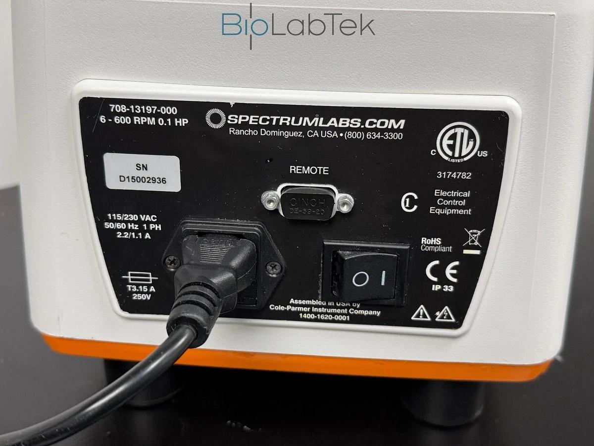 Used Spectrum Labs KrosFlo TFF research I peristaltic pump with L/S tube head 1829