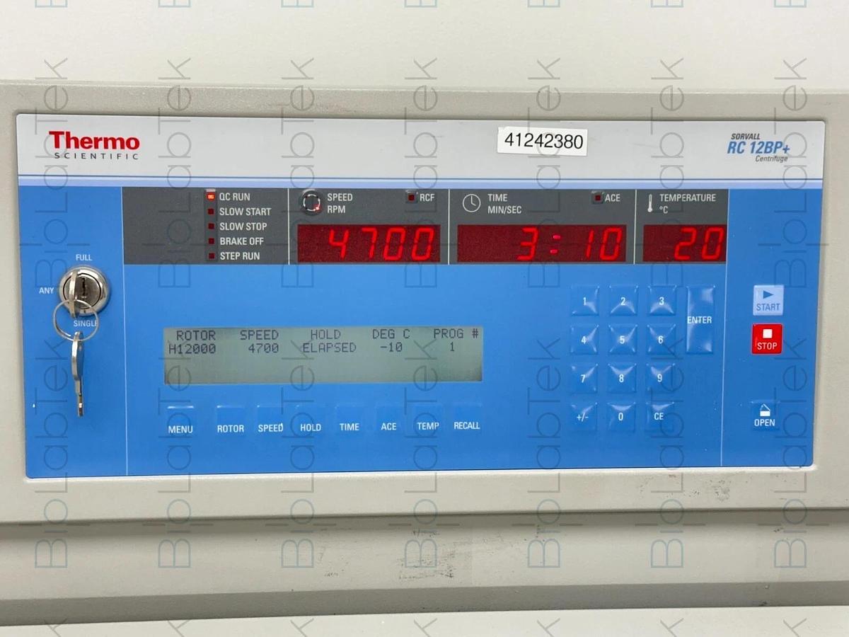 Used Thermo Sorvall RC 12BP+ Bioprocessing Centrifuge with H-12000 rotor/buckets 2011